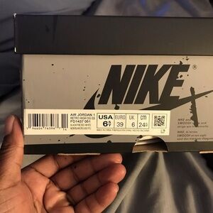 Air Jordan 1 Retro OG High Washed Black and Gray